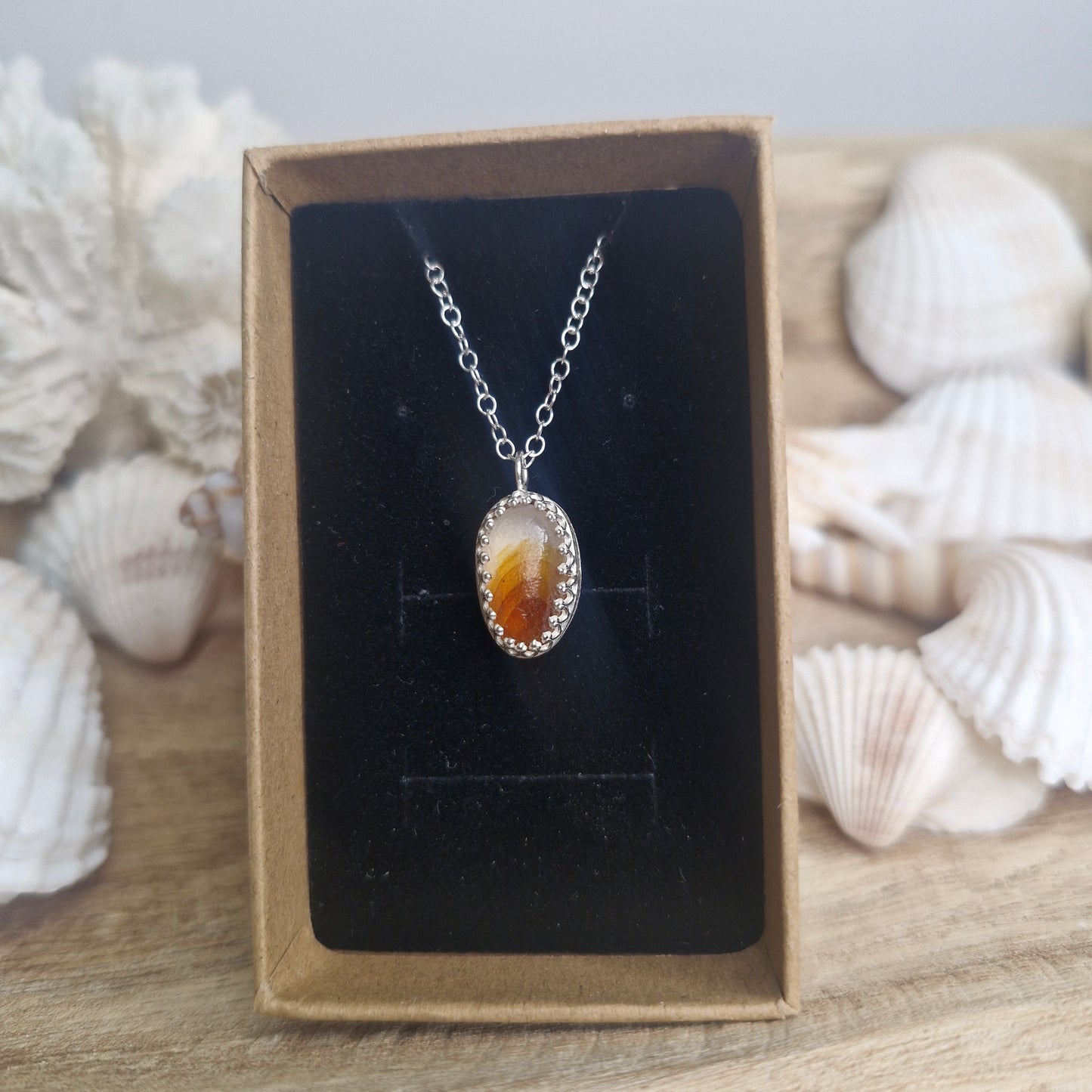 Sterling silver seaglass necklace