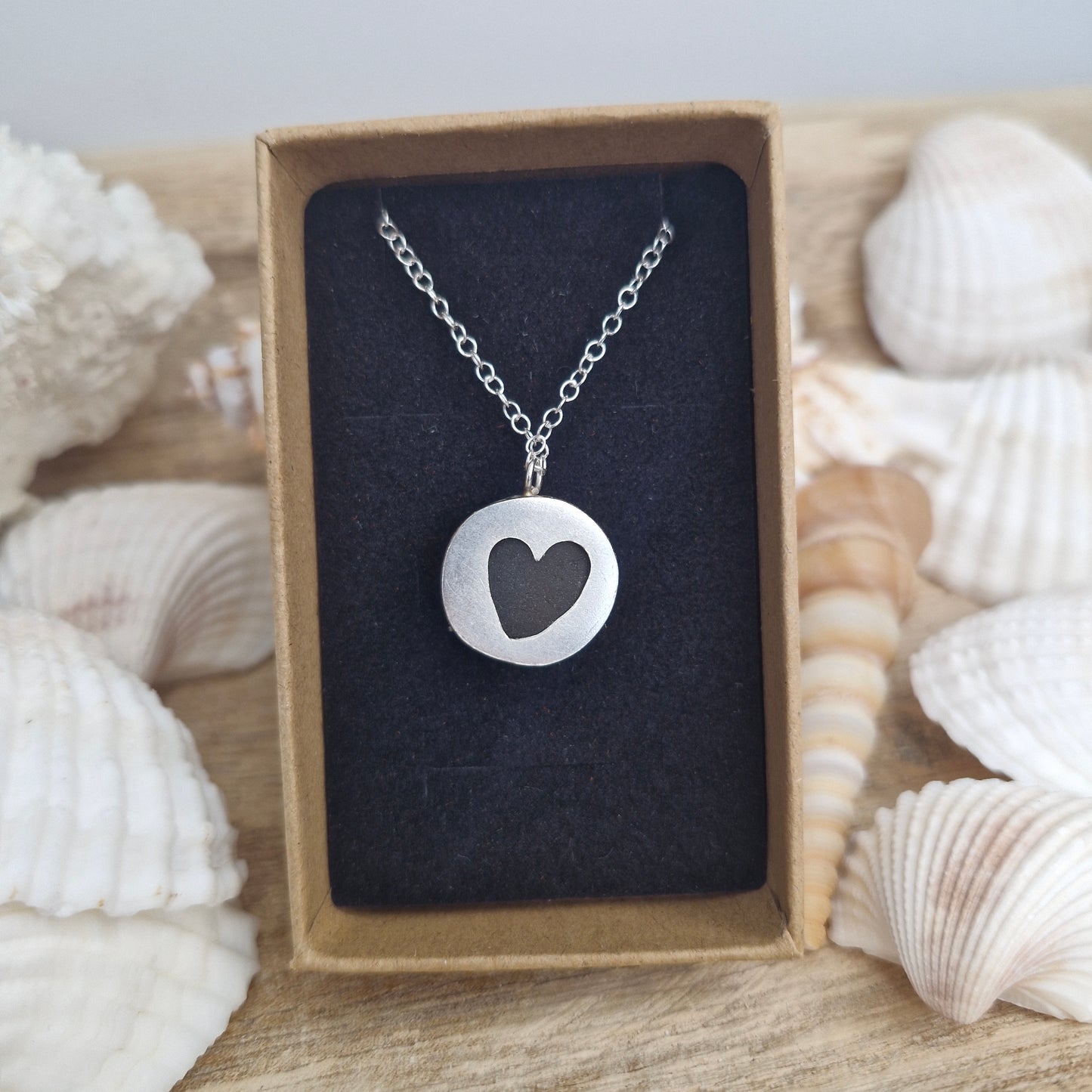Seaglass Sterling Silver Necklace Rare!