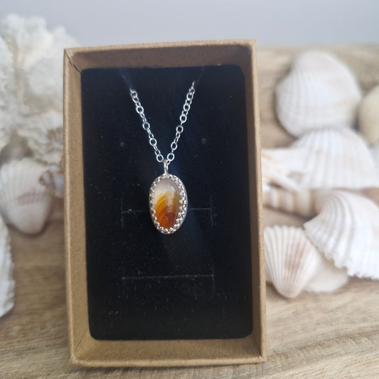 Sterling silver seaglass necklace